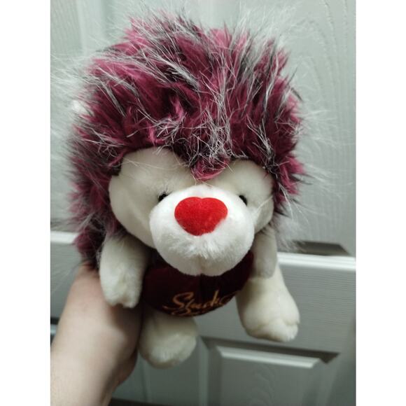 Dan Dee Collector's Choice Stuck on You Pink Hair Hedgehog Valentine Plush - Picture 2 of 7
